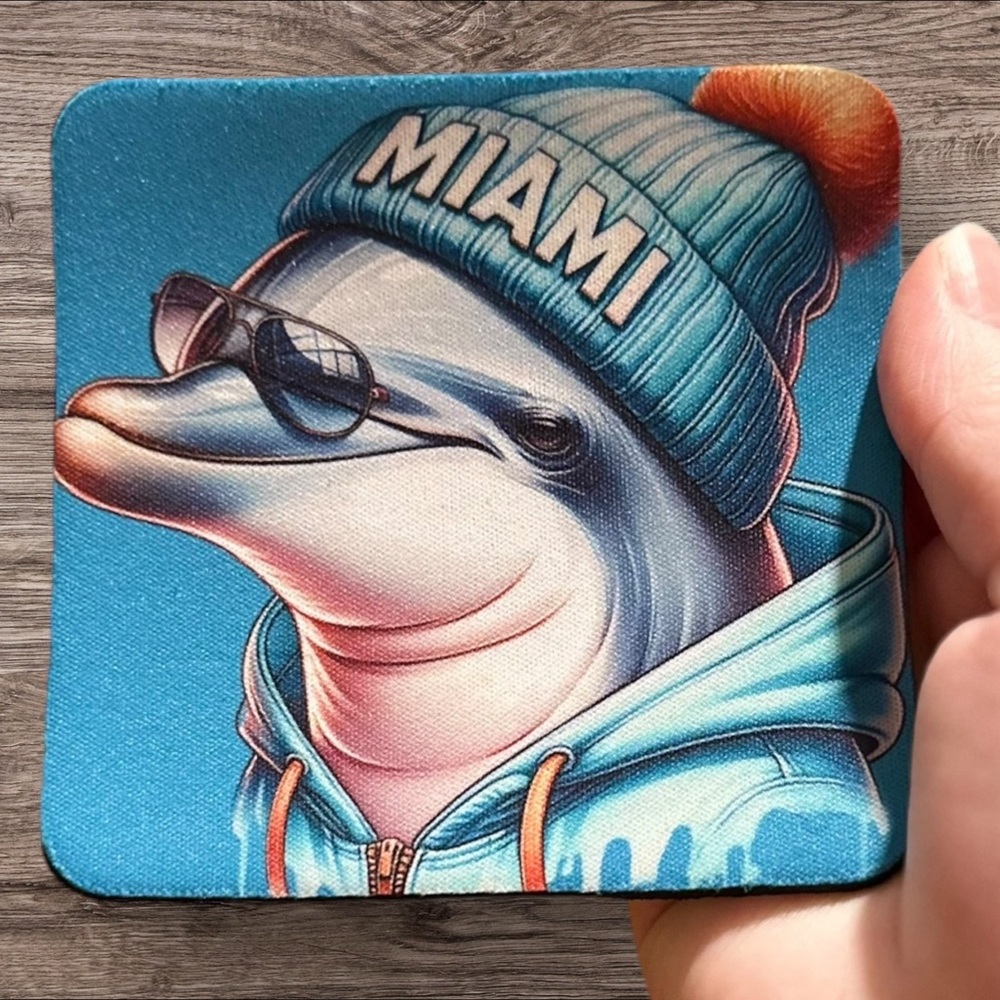 Miami Dolphins Mascot Coaster
1 for $6 or 4 for $25